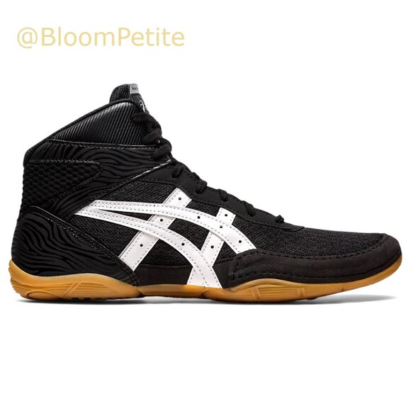 Men's Wrestling Shoes with Faux Leather and Rubber Sole